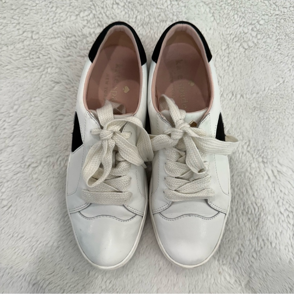 Kate Spade | Black and White Fez Sneaker - Picture 10 of 14